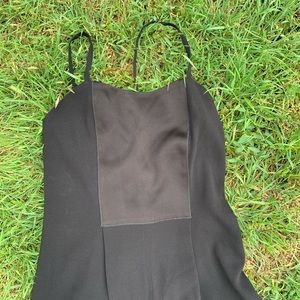 Adam Adam Lippes Black Convertible Strap Jumpsuit.